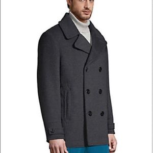 XL Land’s End gray pea coat